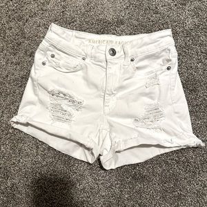White American Eagle, High Rise Shorty shorts, size 4